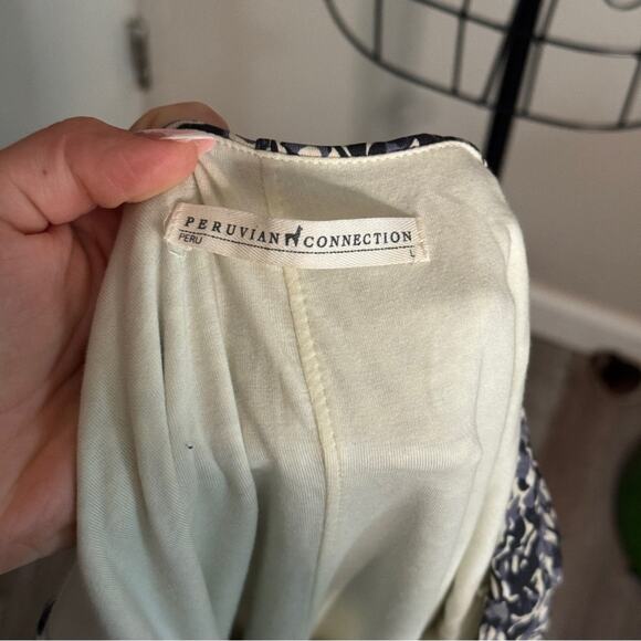 Peruvian Connection Tangiers Scoop Neck Mini Dress L - Picture 9 of 9